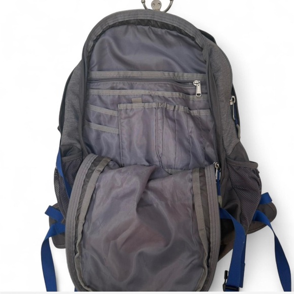 The North Face Borealis Charcoal and Navy Backpack Hiking